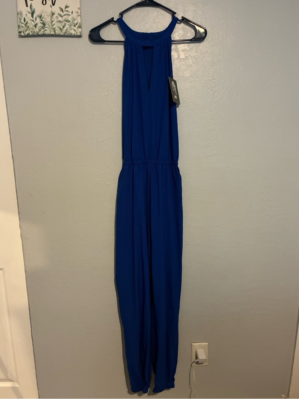 Marilyn Monroe Blue Halter Jumpsuit Size M
